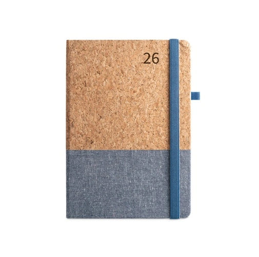 QUENTAL A5. Agenda de corcho y lino