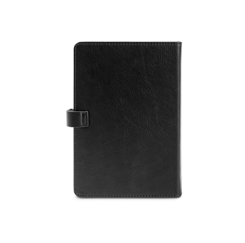 black MUSSET A5. Agenda A5 en PU (58% reciclado)