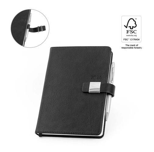 MUSSET A5. Agenda A5 en PU (58% reciclado)