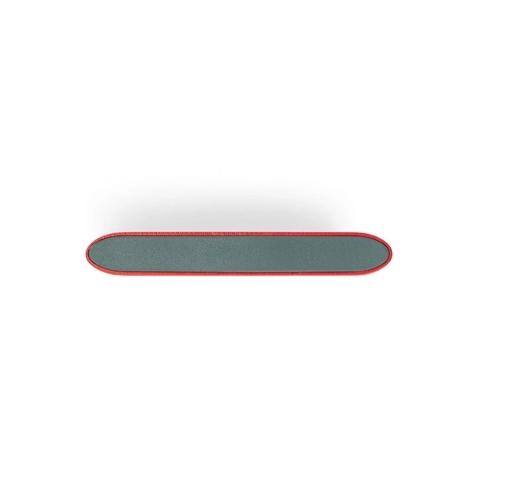 red CASSINI. Power bank 4\'000 mAh con cargador inalámbrico de 5W, fabricado en aluminio reciclado (100% rAL)