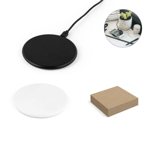 SOVERY. Cargador inalámbrico superrápido de 10W, fabricado en ABS reciclado (100% rABS)