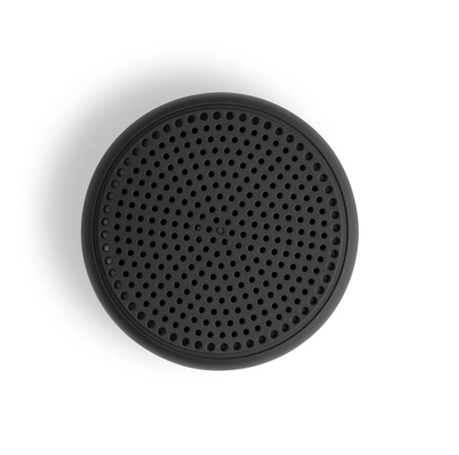 black TURING. Altavoz portátil de 3W con 4 horas de autonomía, fabricado en ABS reciclado (100% rABS)