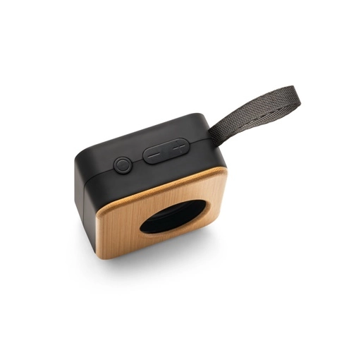 MAYER. Altavoz portátil de 3W con 4h de autonomía, fabricado en bambú y ABS reciclado (100% rABS)