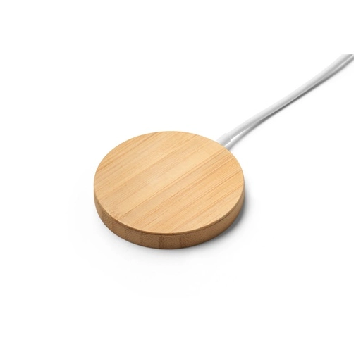 DAIMLER. Cargador magnético inalámbrico ultrarrápido de 15 W en bambú