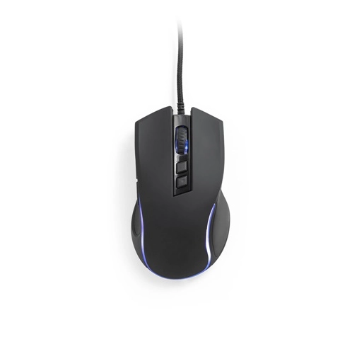 black THORNE MOUSE RGB. Ratón gaming con cable de 1.5m y luces LED RGB, fabricado ABS