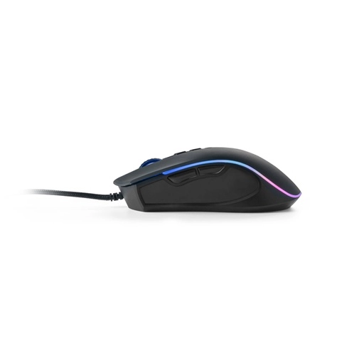 black THORNE MOUSE RGB. Ratón gaming con cable de 1.5m y luces LED RGB, fabricado ABS