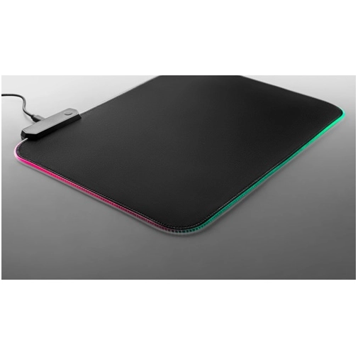 black THORNE MOUSEPAD RGB. Alfombrilla de ratón gaming con luces LED RGB, fabricada en poliéster