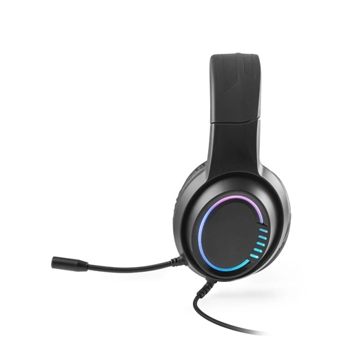 black Thorne Headset RGB. Auriculares gaming ABS con cable de 2m, micrófono y luces LED RGB