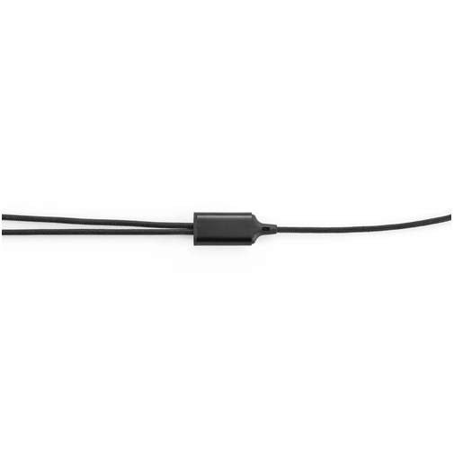 black BERTOZZI. Cable USB súper rápido 6 en 1 de aluminio y PET reciclado