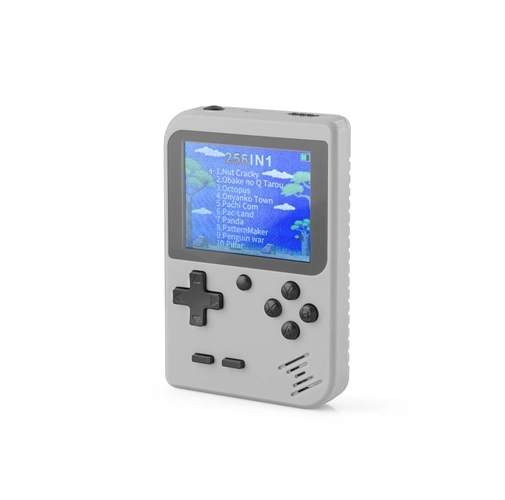 gray BOWSER. Consola de juegos portátil con 256 juegos clásicos