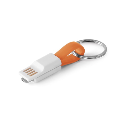 orange RIEMANN. Cable USB con conector 2 en 1