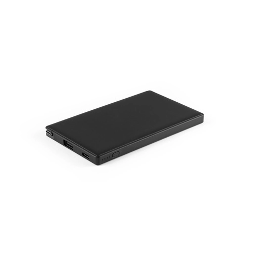 black WIGNER. Power bank 4\'000 mAh en ABS reciclado (100% rABS)