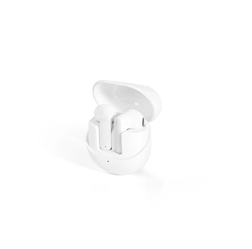 white BURTON. Auriculares inalámbricos con 8 horas de autonomía en ABS reciclado (100% rABS)