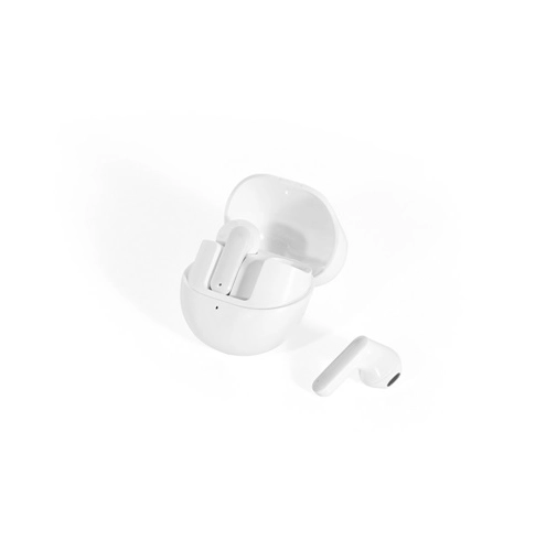 white BURTON. Auriculares inalámbricos con 8 horas de autonomía en ABS reciclado (100% rABS)