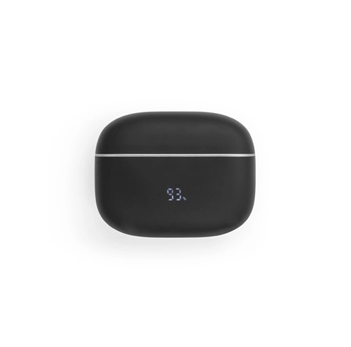 black CAUBY. Auriculares inalámbricos con ANC y 7 horas de autonomía en ABS reciclado (100% rABS)