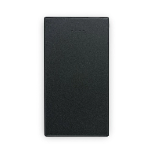 black DENNING. Batería externa fina de acero inoxidable de 5000 mAh