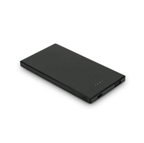 black DENNING. Batería externa fina de acero inoxidable de 5000 mAh