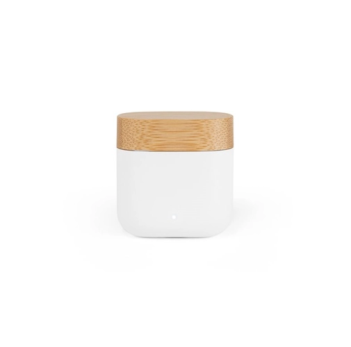 white COBAIN. Auriculares inalámbricos con 5h de autonomía en ABS reciclado (100% rABS) y bambú