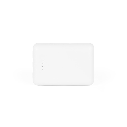 white LEAKEY 10. Batería externa de 10\'000 mAh en ABS reciclado (100% rABS