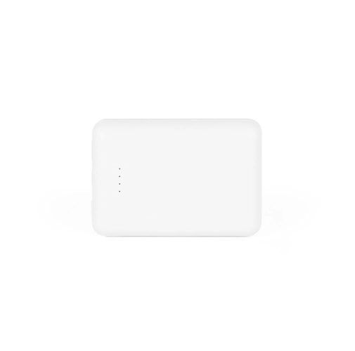white LEAKEY 10. Batería externa de 10\'000 mAh en ABS reciclado (100% rABS