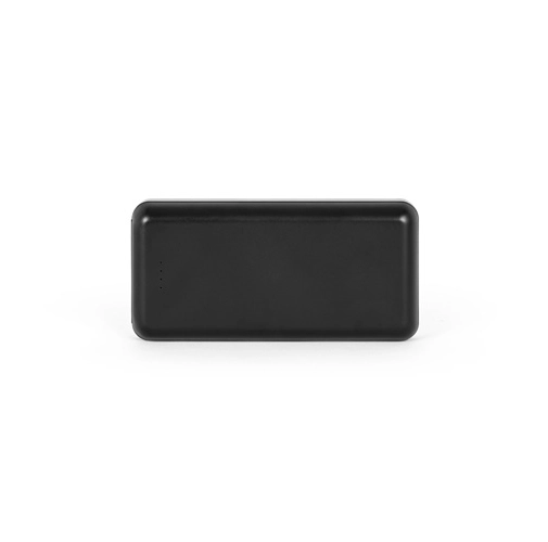 black LEAKEY 20. Batería externa de 20\'000 mAh en ABS reciclado (100% rABS)