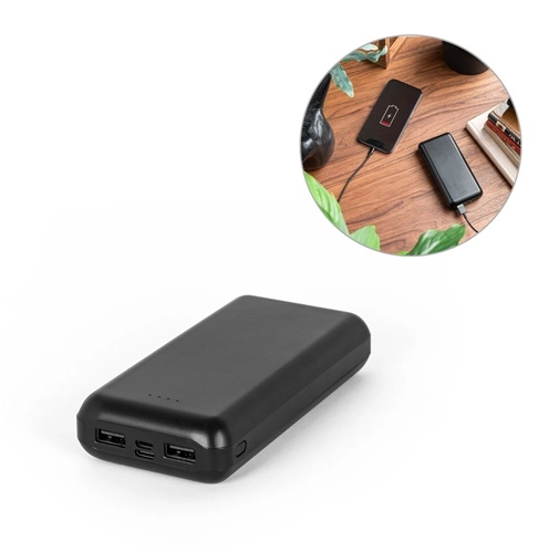 LEAKEY 20. Batería externa de 20\'000 mAh en ABS reciclado (100% rABS)