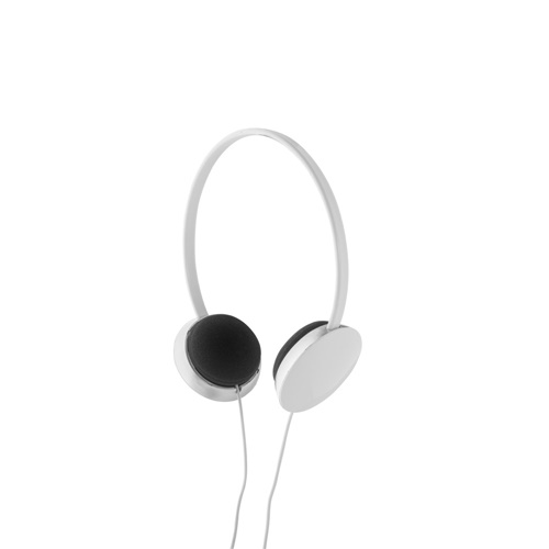 white VOLTA. Auriculares con cable ABS de 1.2m