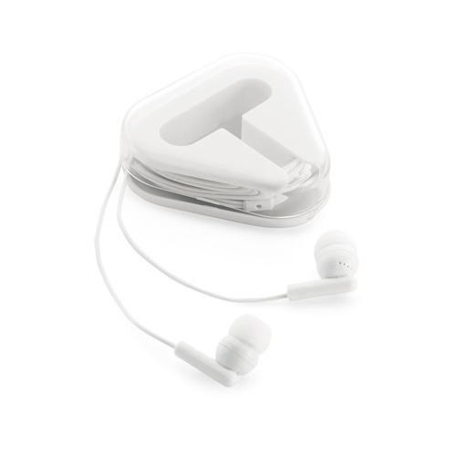 white FARADAY. Auriculares con cable ABS de 1.25 m