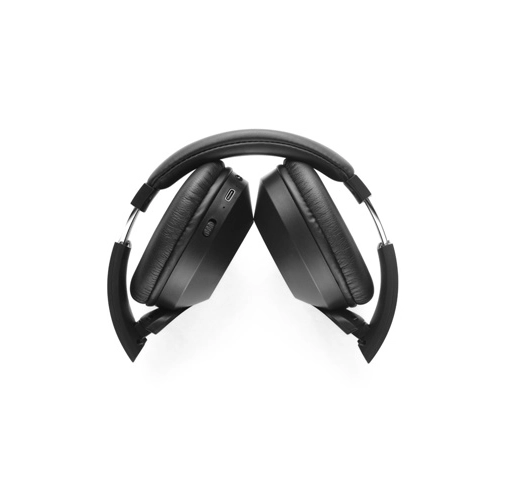 black HENDRIX. Auriculares inalámbricos plegables con 20h de autonomía en ABS reciclado (100% rABS)
