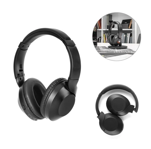 HENDRIX. Auriculares inalámbricos plegables con 20h de autonomía en ABS reciclado (100% rABS)