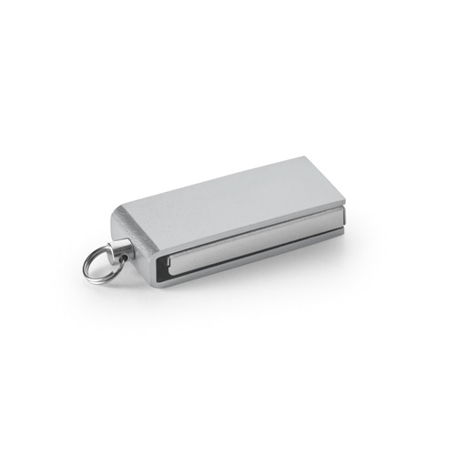 cromado satinado SIMON 8GB. Pen Drive, UDP mini de 8 GB de aluminio