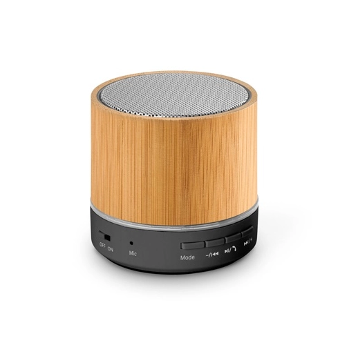 natural RE-GLASHOW. Altavoz portátil de 3 W con 4 h 30 min de autonomía en ABS reciclado (100% rABS)