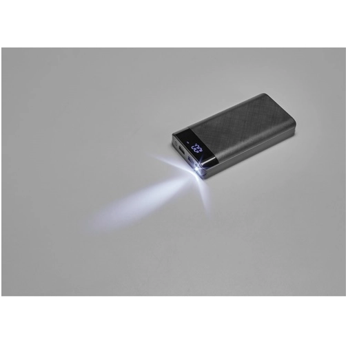 black RAMAN. Power bank 16\'000 mAh con pantalla ABS