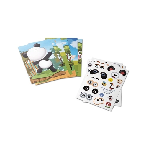 white MADAGASCAR. Juego de pegatinas