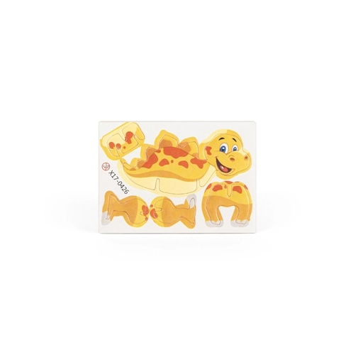 DINOSAURUS. Puzzle 3D de papel con forma de dinosaurio