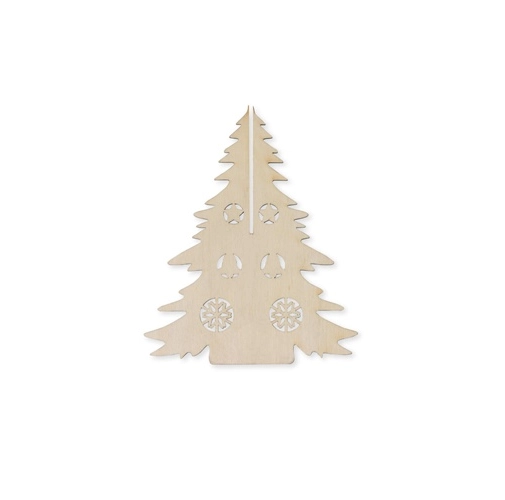 PINERY. Árbol de Navidad de madera plegable para colorear