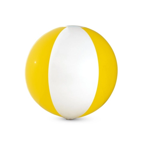 yellow CRUISE. Pelota de playa hinchable en PVC opaco