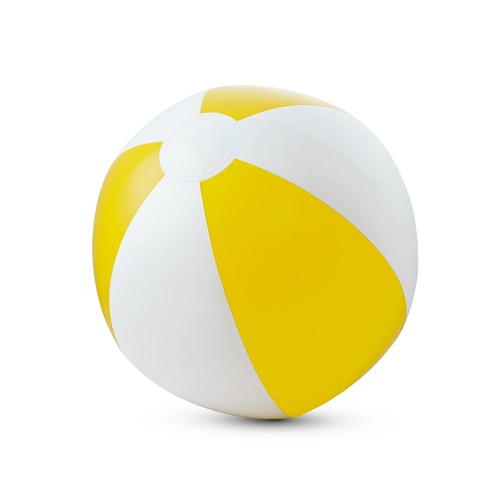 yellow CRUISE. Pelota de playa hinchable en PVC opaco