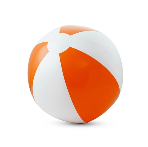 orange CRUISE. Pelota de playa hinchable en PVC opaco