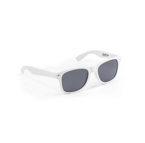 white SALEMA. Gafas de sol de poliéster reciclado (100% rPET)