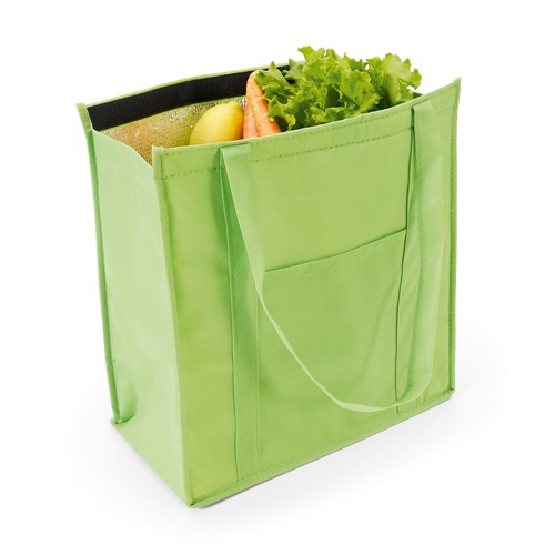 verde claro ROTTERDAM. Bolsa nevera 10 L en non-woven (80 g/m²)