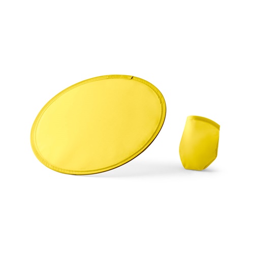 yellow JURUA. Disco volador plegable de poliester 190T