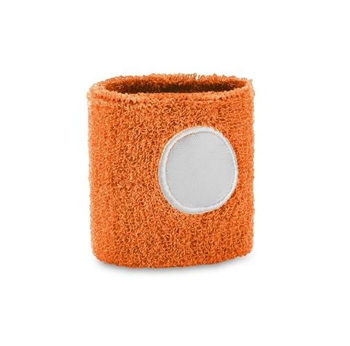 orange KOV. Muñequera elástica de poliéster