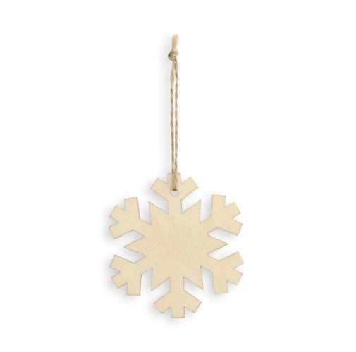 natural claro FLAKE. Colgantes Navideños