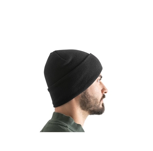 CARL. Gorro unisex de doble capa de poliéster reciclado (100% rPET)