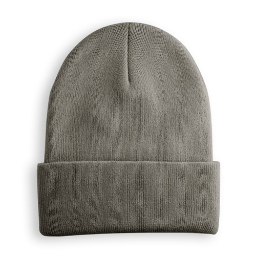 gris claro CARL. Gorro unisex de doble capa de poliéster reciclado (100% rPET)