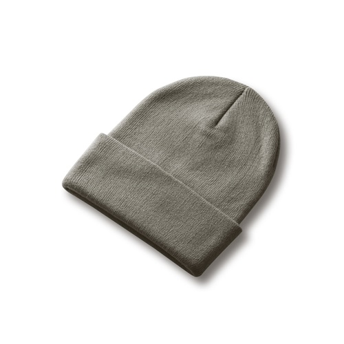 gris claro CARL. Gorro unisex de doble capa de poliéster reciclado (100% rPET)