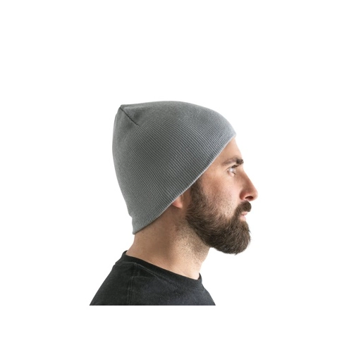 gris claro HAWK. Gorro unisex poliéster reciclado (100% rPET)