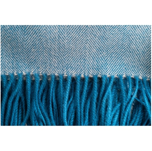 blue SMOOTH. Manta 100% acrílica con cinta y tarjeta de personalización (270 g/m²)