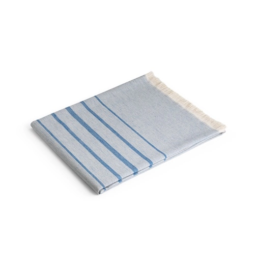 blue CAPLAN. Toalla multifuncional (260 g/m²) fabricada en algodón ligero y resistente (90%) y algodón reciclado (10%)